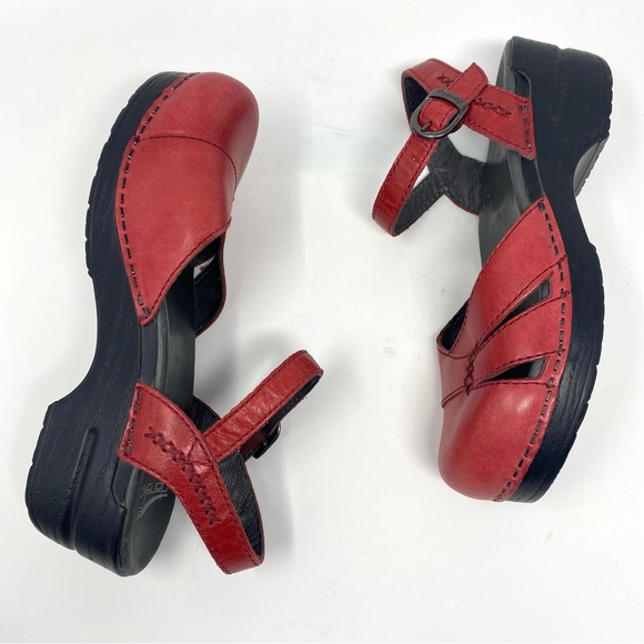 Dansko Maeve Leather Ankle Strap Clog Sandals 38 - Picture 2 of 10